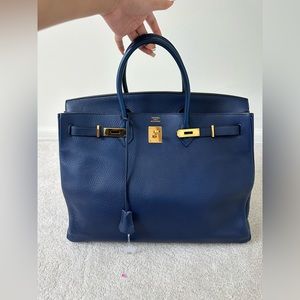 Rare Hermes birkin 40 togo leather gold hardware